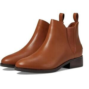 Cole Haan Womens Laina Ankle Bootie US 6 B Brown Tan Leather EUC